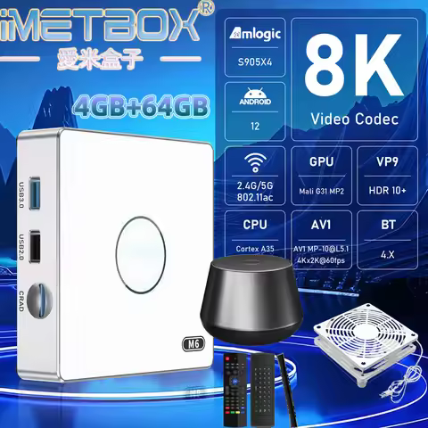 IMETBOX M6 TV Box 4GB 64GB With Vioce Control Wifi 6 8k HD Smart TB TV Box Global Live IPTV IMETBOX 