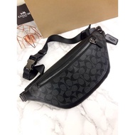 Coach F78777 กระเป๋าหน้าอกชาย หนังแฟชั่น กระเป๋าคาดอก