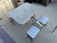 摺疊式鋁合金四人座連枱 摺疊餐枱