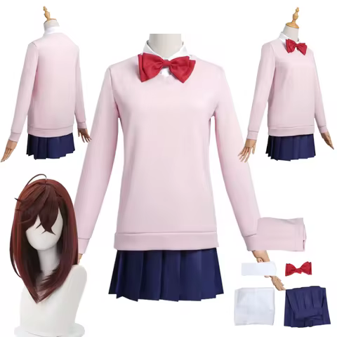 Momo Ayase Cosplay DAN DA DAN Anime Dandadan Costume Wig