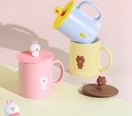 Official Luckin Coffee x Line Friends Mug Kemarik Penutup Karakter