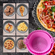 [MissPumpkin] Airfryer Baking Paper Silicone BBQ Basket Mat Reusable Oven Baking Pizza Tray Non Pot Liner Replacement Parchment Grill Pan [Preferred]