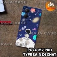 Rubber Softcase poco M7 PRO /RC17 ASTRONOUT motif/case poco M7 PRO/casing poco M7 PRO/silicone poco 