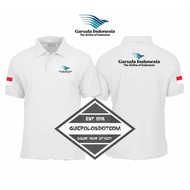 GARUDA INDONESIA COLLAR POLOSHIRT The Airline of Indonesia - Garuda Indonesia Collared Shirt - COOL 