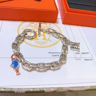 Hermès Bracelet outlet 愛馬仕鎖頭手鏈 附小馬吊飾