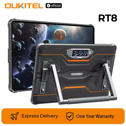Oukitel RT8 Rugged Tablet 20000mAh 33W, 11" FHD+ Display 6GB+256GB Helio G99 48MP Camera, NFC Tablet