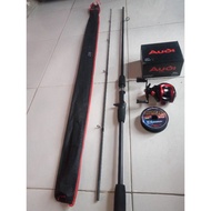SATU SET REEL BC + JORAN 165cm 180cm 195cm 210cm free SENAR PE 100m dan soft frog