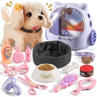 Vanvimen 16-Piece Girl Robot Dog Toy, Suitable for 3 4 5 6 7 8 Years Old Girl Children Boys, Realist