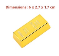 Solid Gold Brick Bar Simulation 500g 1kg Film And TV Shooting Props Wealth Attracting Gold Block Lar