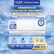 FLIFE AC 1 PK Standard - Turbo Mode - Gold Fin Anti Korosi - Fitur Dehumidifier - FAC-09FMOO3