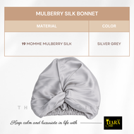 The Tiara Silk Mulberry Silk Bonnet Silk Turban Double sided 19 momme Sleep Hat Confinement cap