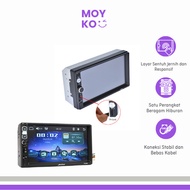 2DIN Wireless CarPlay Android Auto 7 Inch Car Tape Head Unit