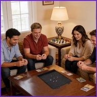 Rolling Tray PU Leather Portable Organizer Table Game Storage Dish for Gamers Enthusiasts Board Game