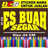 CUTTING STICKER WITH FRESH FRUIT ICE WRITING STICKER FOR SALES NAME