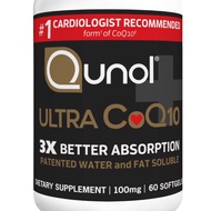 Qunol Ubiquinol, Ubiquinol (CoQ10) CoQ10 pharmaceutical grade 60 softgel.