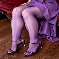 丝袜 连裤袜 Stockings912针300斤可穿男女同款油亮性感美腿显瘦塑型防勾丝8D马油袜7.11