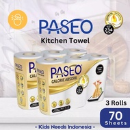 Paseo calorie absorb tissue 3 rolls / 2 rolls / 1 roll contains per roll 70 sheets