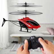 Dual-Control Induction Toy Flight Throwing Indoor Charging Airplane Children Remote Control Helicopt