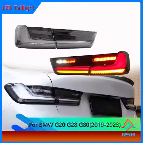 Clear Tail Light Auto Parts For 2019-2023 BMW 3 Series G20 G28 G80 Modified Venom Taillight LED Brak