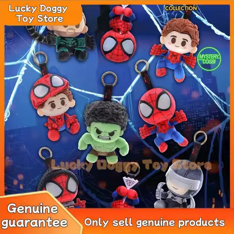 Original Hot Toys Cosbi Spider Man Brand New Day Soft Blind Box Collectible Figurine Keychain Bag Pe
