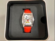 迪士尼 米奇 紅色 方形 手錶 Disney Mickey Mouse Red Watch