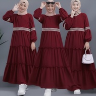 Gamis Kides Pkian Gmis 2026 Eid Clothes 5-10 Times Set Hijab Suit Bj Gmos Amak Age 1 2 3 4 5 To 15 Y