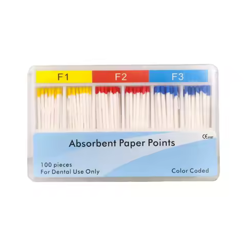 Dental Absorbent Paper Points Pro F1 F2 F3 F4 F5 Taper Dental Root Canal Paper Point CE Approval Den