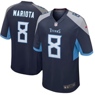 HOT Tennessee Titans NFL Football Jersey No.8 Marcus Mariota Tshirt Tops Legend Jersey Loose Sport Tee Unisex High Quality