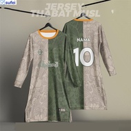 Baju Muslimah Labuh Couple Set BLVCKROSE APPAREL Baju Jersey Muslimah Murah Custom Name Perempuan Bu