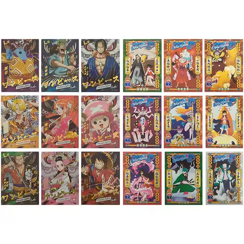 Japanese anime ONE PIECE FWR NR SP Nami Boa Hancock Nefertari D. Vivi Collectible cards Christmas bi