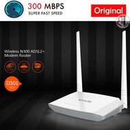 TENDA D301 v2 Wireless N300 Wi-Fi ADSL2+ Modem WiFi Streamyx Router with USB. TPLINK 8961N DLINK 275