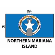 Northern Mariana Island Flag 3x6ft, Bendera Northern Mariana Island 3x6ft, Polyester