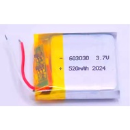 1 piece 3.7V LiPo 603030 520mAh Battery (Lithium Polymer) Batteri with Connector 2.0 for MP3 Bluetoo