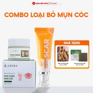 [COMBO] Papaya Abera Exfoliating Cream & Scar Abera Red Turmeric Scar Fade Cream - Helps Reduce Wart