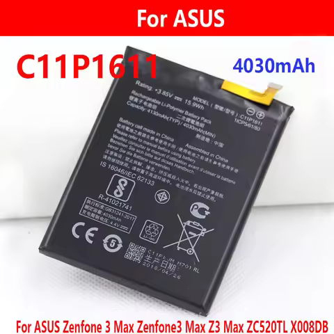C11P1611 4030mAh Phone Battery For ASUS Zenfone 3 Max Zenfone3 Max Z3 Max ZC520TL X008DB Batterij Ba