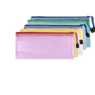 5PCS Stationery Storage Folder File Mesh Zipper Pouch A4 A5 A6 B4 B5 A3 B4 Document Bag Zip File Fol