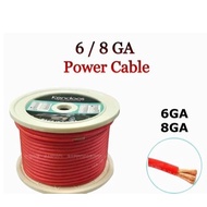 HIGH QUALITY 4GA 6GA 8GA CCA Copper High Current Power Cable For Amplifier