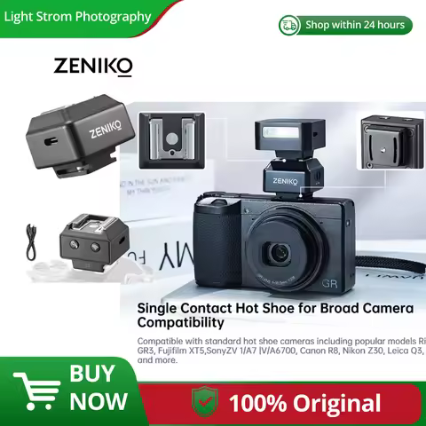 ZENIKO T1 2.4G Wireless Mini Flash Trigger For Sony ZV1 Nikon Z30 Leica Q3 Universal Hot Shoe Trigge