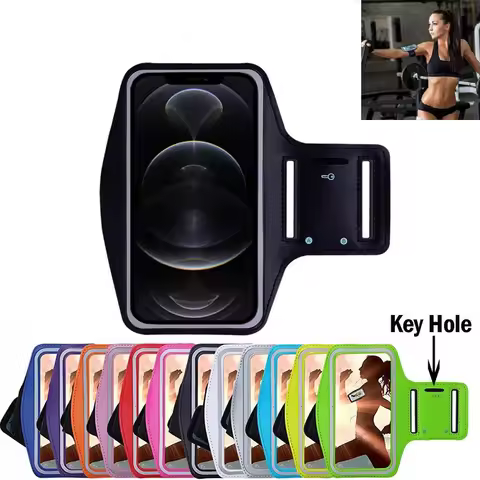 Arm Band Case For Apple iPhone 15 14 Plus 13 12 11 Pro Max Running Phone Holder For iPhone X XR XS B