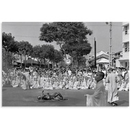 Vietnam War Buddhist Self Immolation Poster (3) Canvas for Living Room Bedroom Decor 12x08inch(30x20