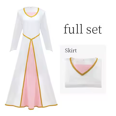 Monster Shrek, Princess Fiona Cosplay Costume, Fiona White Dress, Halloween Cosplay Costume