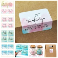 ECYOU 100PCS Thank You Stickers Gift Wrapping Package Decoration 4*4cm Gorgeous