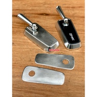 H2C rearview mirror cover made of handmade stainless steel H2C stainless steel rearview mirror cover