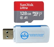 SanDisk 128GB SDXC Micro Ultra Memory Card Bundle Works with Samsung Galaxy S10, S10+, S10e Phone Cl