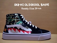SEPATU PRIA VANS OLDSKOOL SK8-HI BAPE CASUAL SNEAKERS MURAH SK8 BAPE HIGH