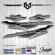 MIO AMORE STRIPING 001 / THAILAND / AMORE STICKER / MIO AMORE STICKER / SMILE / LAMA / GARNIS PREMIU