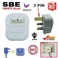 100% ORIGINAL SBE 13A Plug Top With Fuse 250V 13A (Sirim Approved) ✅
