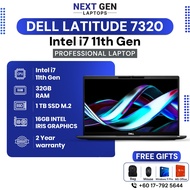 Dell Latitude 7320 i7 11th Gen 14" 32GB RAM DDR4 3800Mhz 1TB SSD Slim & Lightweight Business Laptop