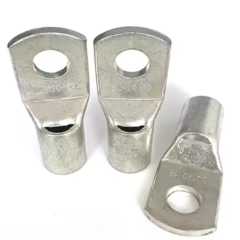 20pcs Bolt Hole Tinned Copper Cable Lugs Battery Terminals Set Wire Connector 4mm2 6mm2 10/16/25mm2 