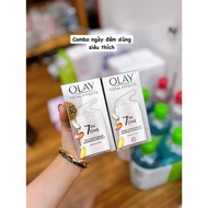 Kem dưỡng ngày đêm chống lão hoá trắng sáng da mờ nám - Olay Total Effects 7in1 50ml